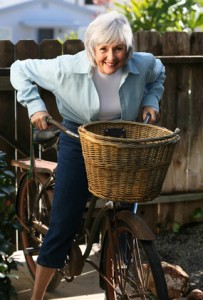 Active Senior on her Bicycle